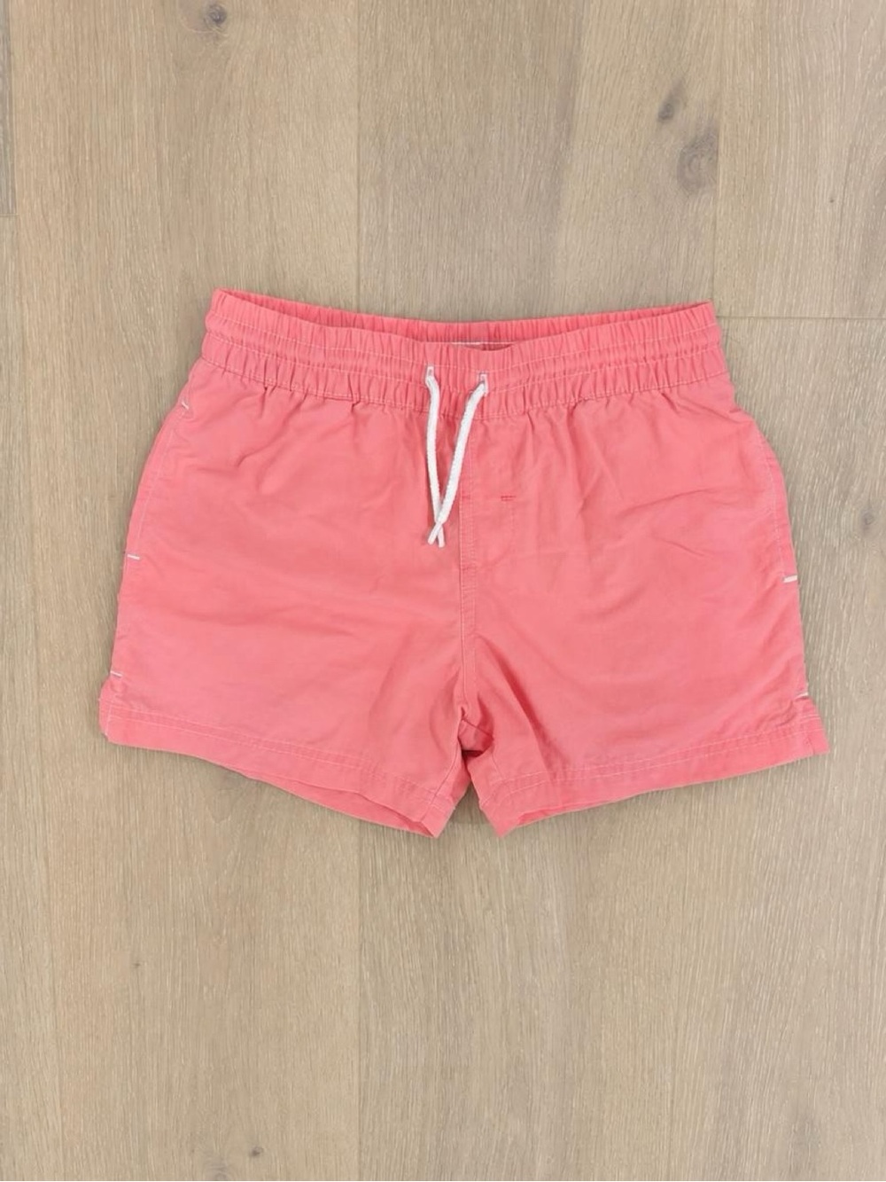 The Beaufort Bonnet Company TBBC Boys Swim Trunks Size 6 Coral Striped